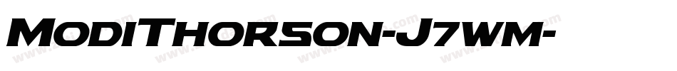 ModiThorson-J7wm字体转换