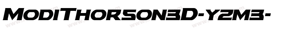 ModiThorson3D-yzm3字体转换
