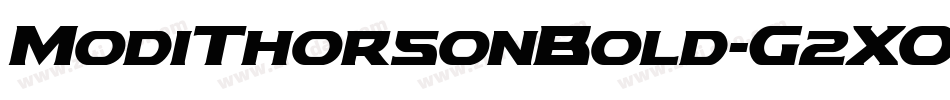 ModiThorsonBold-G2XO字体转换
