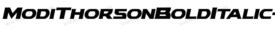 ModiThorsonBoldItalic-jz79字体转换