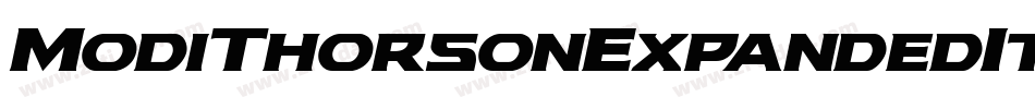 ModiThorsonExpandedItalic-B8Y5字体转换