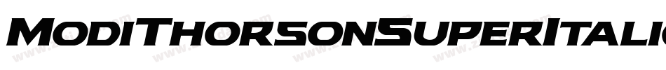 ModiThorsonSuperItalic-r6dA字体转换