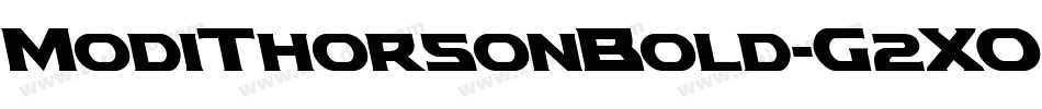 ModiThorsonBold-G2XO字体转换