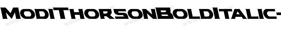 ModiThorsonBoldItalic-jz79字体转换