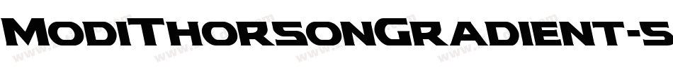 ModiThorsonGradient-5Zma字体转换