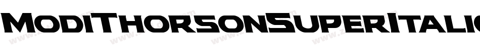 ModiThorsonSuperItalic-r6dA字体转换