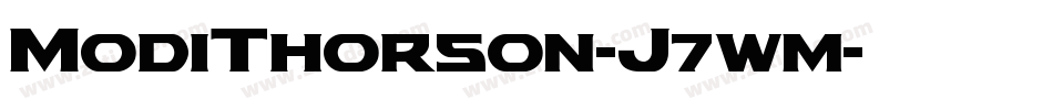 ModiThorson-J7wm字体转换