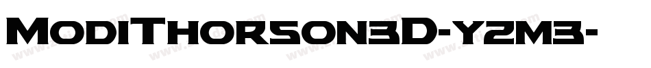 ModiThorson3D-yzm3字体转换