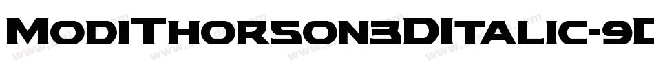 ModiThorson3DItalic-9DmB字体转换
