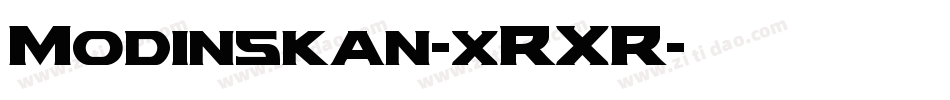 Modinskan-xRXR字体转换