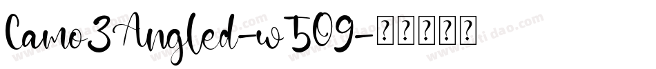 Camo3Angled-w5O9字体转换