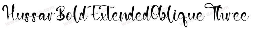 HussarBoldExtendedObliqueThree-L9Wy字体转换