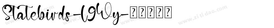 Statebirds-l9Wy字体转换