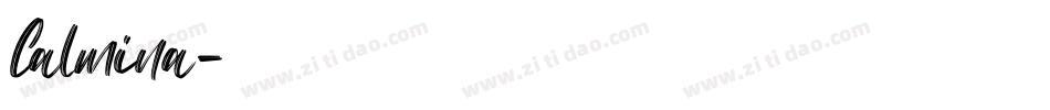 Calmina字体转换