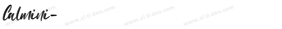 Calmini字体转换