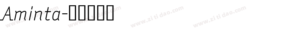 Aminta字体转换