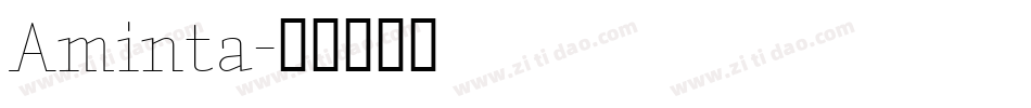 Aminta字体转换