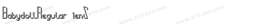 BabydollRegular-1enZ字体转换