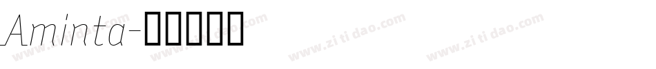 Aminta字体转换