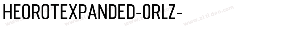 HeorotExpanded-0RLz字体转换