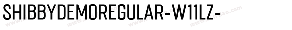 ShibbyDemoRegular-w11Lz字体转换 ShibbyDemoRegular-w11Lz字体转换