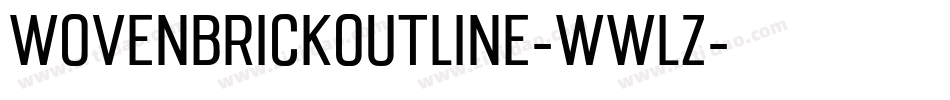 WovenBrickOutline-WWLz字体转换