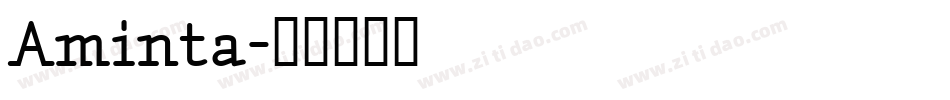 Aminta字体转换