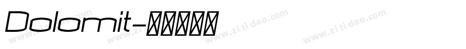 Dolomit字体转换