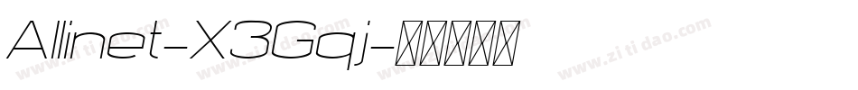 Allinet-X3Gqj字体转换