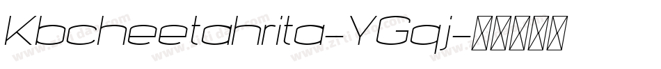 Kbcheetahrita-YGqj字体转换