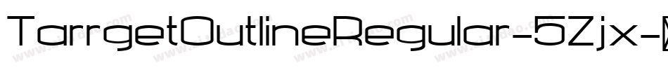 TarrgetOutlineRegular-5Zjx字体转换
