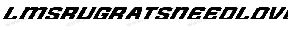 LmsRugratsNeedLoveToo-8Z1Z字体转换
