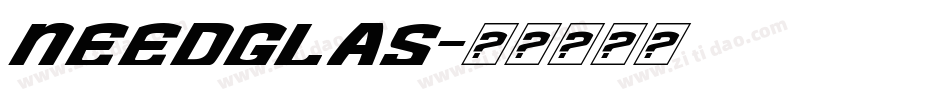 Needglas字体转换