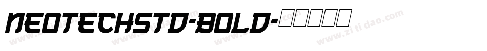 NeoTechStd-Bold字体转换
