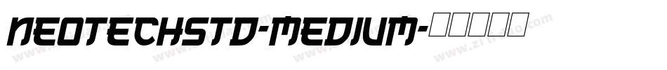 NeoTechStd-Medium字体转换
