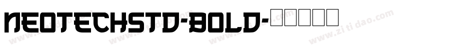 NeoTechStd-Bold字体转换
