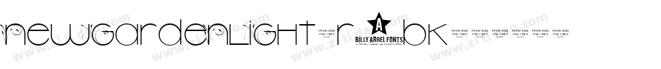 NewGardenLight-r0BK字体转换