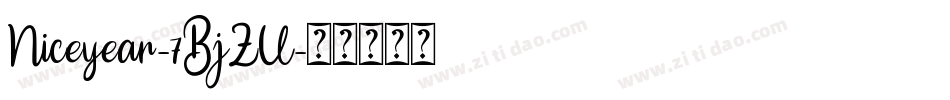 Niceyear-7BjZV字体转换