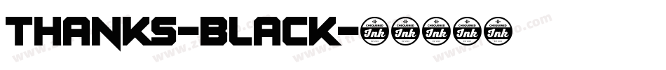 Thanks-Black字体转换