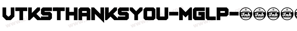 VtksThanksYou-MGLp字体转换