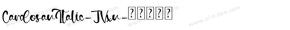 CardosanItalic-JVxn字体转换