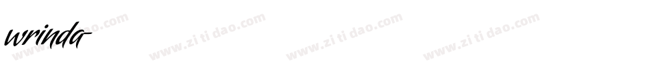 wrinda字体转换