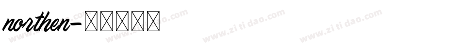 northen字体转换