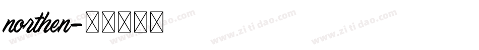 northen字体转换
