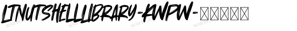 LtNutshellLibrary-KWPW字体转换