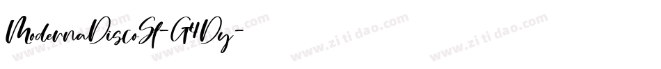 ModernaDiscoSt-G4Dy字体转换