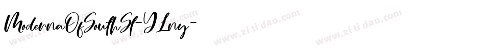 ModernaOfSouthSt-YLny字体转换