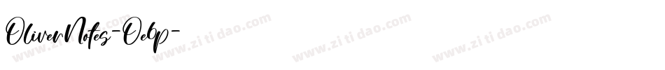 OliverNotes-Oe6p字体转换