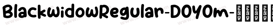 BlackwidowRegular-DOYOm字体转换