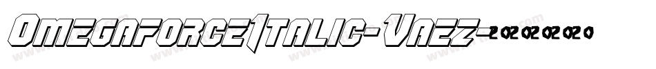 OmegaforceItalic-Vaez字体转换